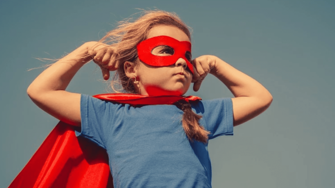 website design images superhero girl